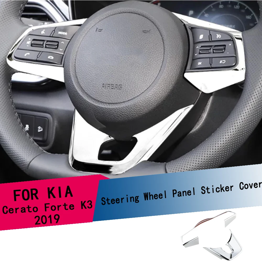 Für Kia Forte K3 2019 2020 Zubehör Auto Lenkrad Dekoration Zierleiste Abdeckung Aufkleber Formrahmen