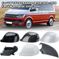 Side Rearview Mirror Cover Caps For VW T5 T6 TRANSPORTER VW Amarok 2010 2011-2020 With Buckle Door Mirror Cover Cap Accessories