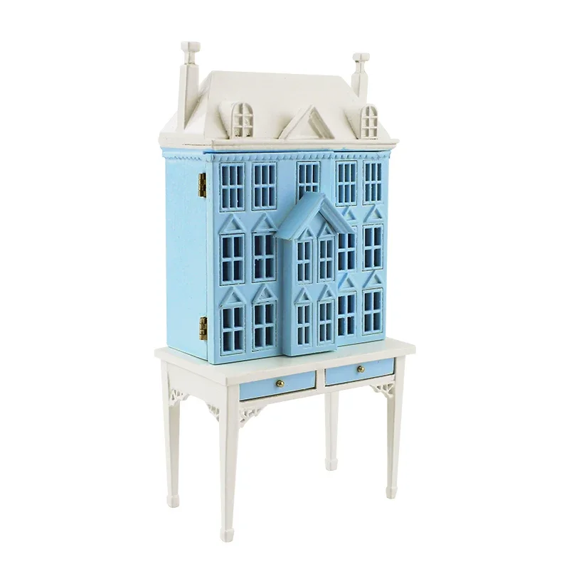 Meirucorp Blue 1/144 Scale Doll House Sit 1/12 Scale Miniature Table