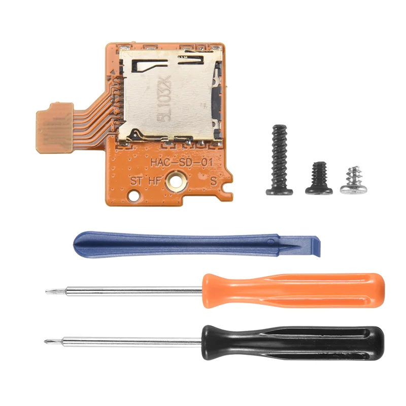 AA58 Micro-Sd Card Slot Board Replacement Repair Kit Repair Parts for Nintendo Switch Ns Tf Sd Card Slot