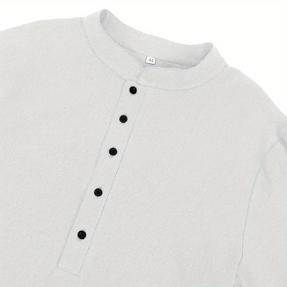 Jednokolorowa sukienka koszulowa z długim rękawem i guzikami Casual Abaya z okrągłym kołnierzem w stylu Bliskiego Wschodu Długa i luźna - dopasowana