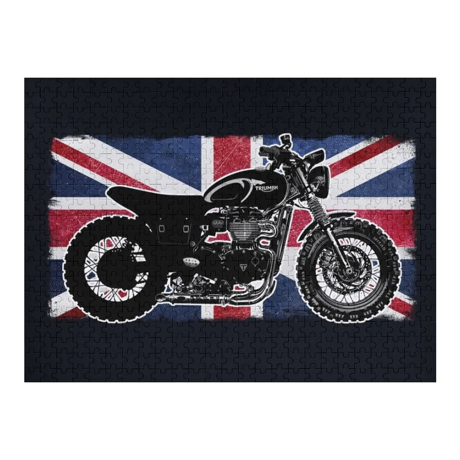 

Скремблер на заказ, британский флаг, мышечные велосипеды, скремблер, велосипеды, головоломка, индивидуальное изображение, персонализированный детский подарок, головоломка