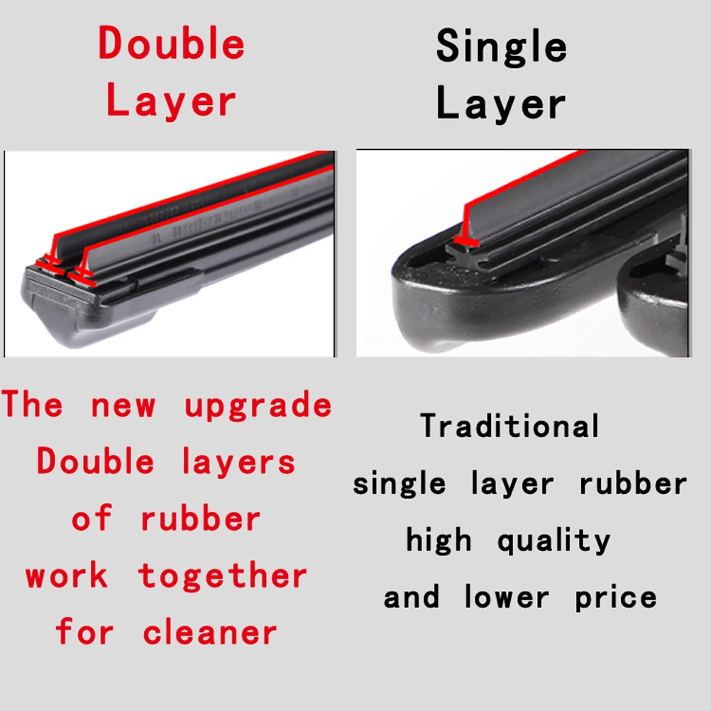 For Audi Q3 Q5 S5 A5 Set of 2 Windshield Wiper Blades Front Porsche Macan 95B