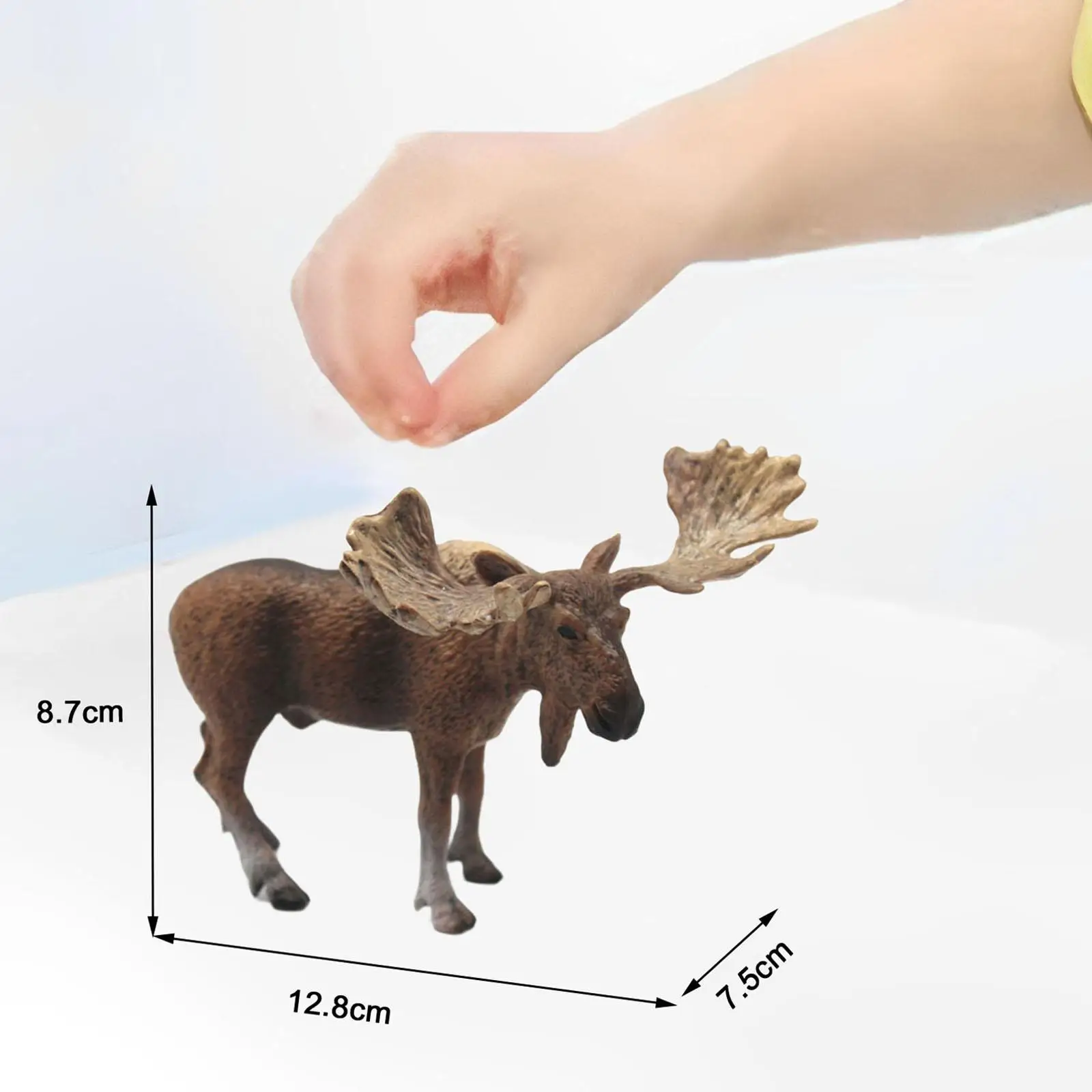 Animal Figurine Wildlife Animal Figure Toy Simulation for Kids Educational Toy Moose Model Woodland Animal Model for Tabletop