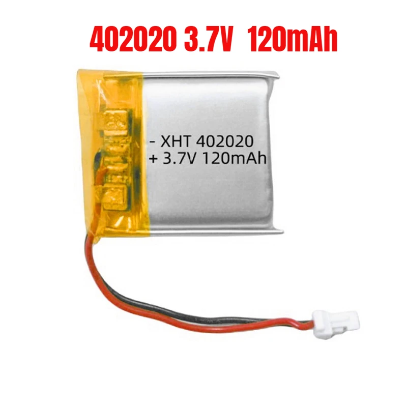 

402020 3.7V Lithium Battery Li Po Battery 120mAh Lipo Rechargeable Li Polymer Batteries for LED Lights Beauty Equipment