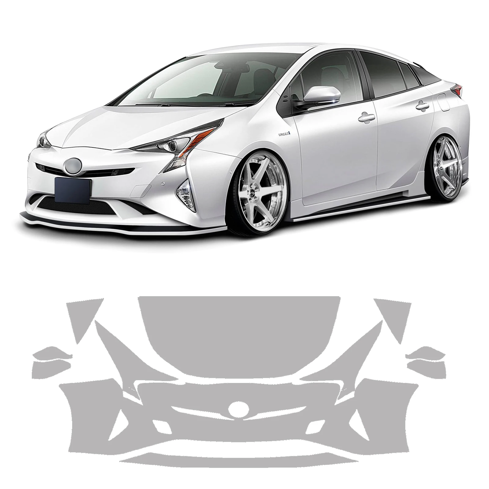 

Для Toyota Prius 2016 2017 2018: Невидимая защитная пленка из ТПУ для автомобиля, устойчивая к царапинам, для внешней отделки, аксессуары