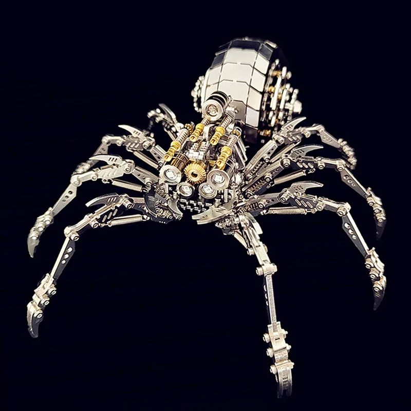 3D Mechanical Spider Insect Building Blocks Cyberpunk Robot Animal Model Technical Bricks Set Construction Toy Gifts Adult Kids