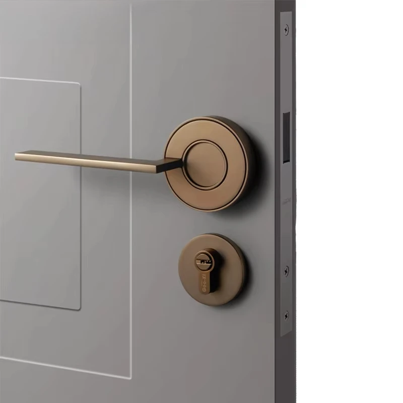 

Zinc alloy high quality four-color indoor door handle locking simple style CL-0951