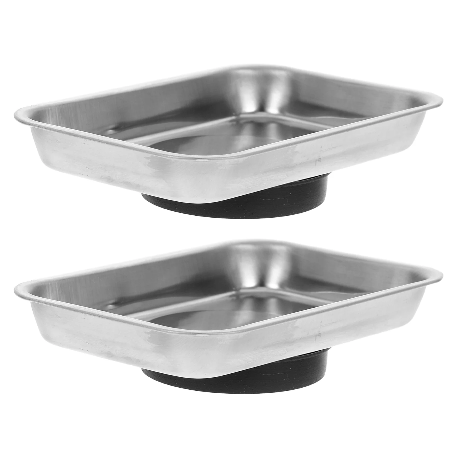 2 stuks magnetische opbergbak roestvrijstalen magnetische onderdelenbak voor monteur kleine onderdelen organisator werkplaatsaccessoires
