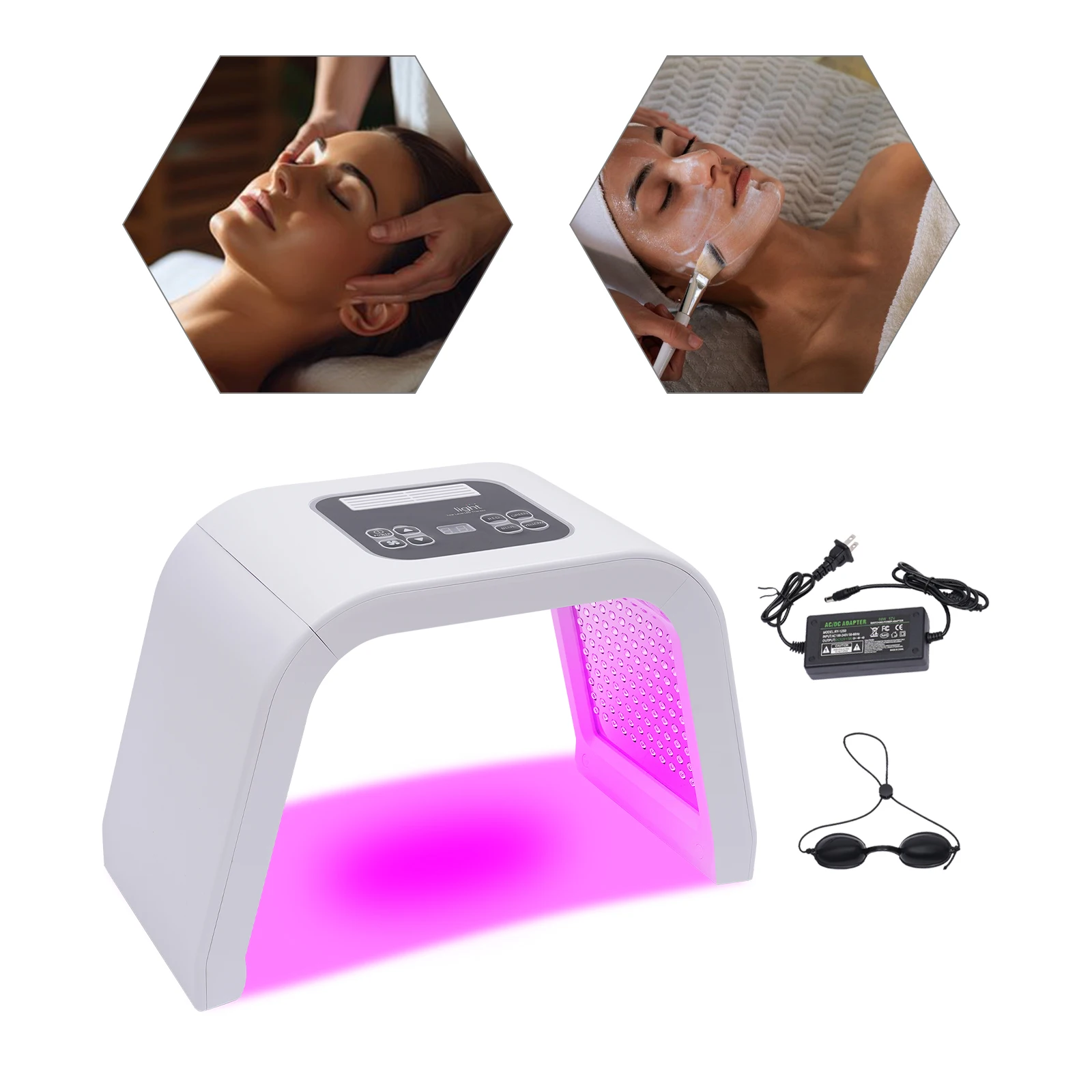 Seven Color Led Spectrometer Photon AC100-240V Rejuvenation Instrument Pdt Ball Acne Equipment Skin Circulation For Anti-Aging