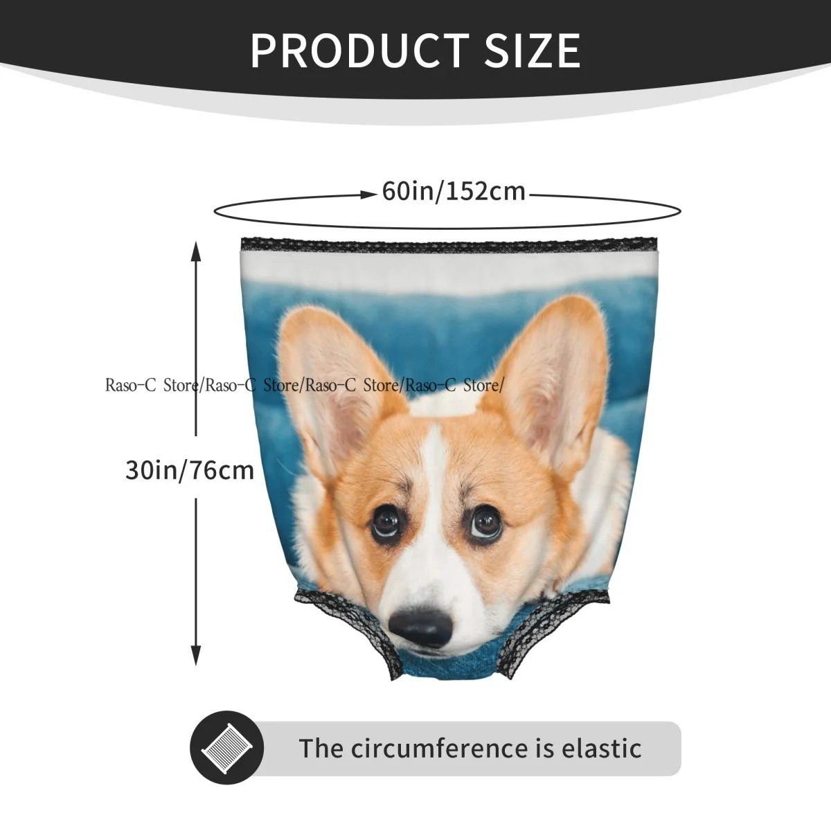 Funny Gag Granny Underwear Corgi Dog Surprise Gift view 3