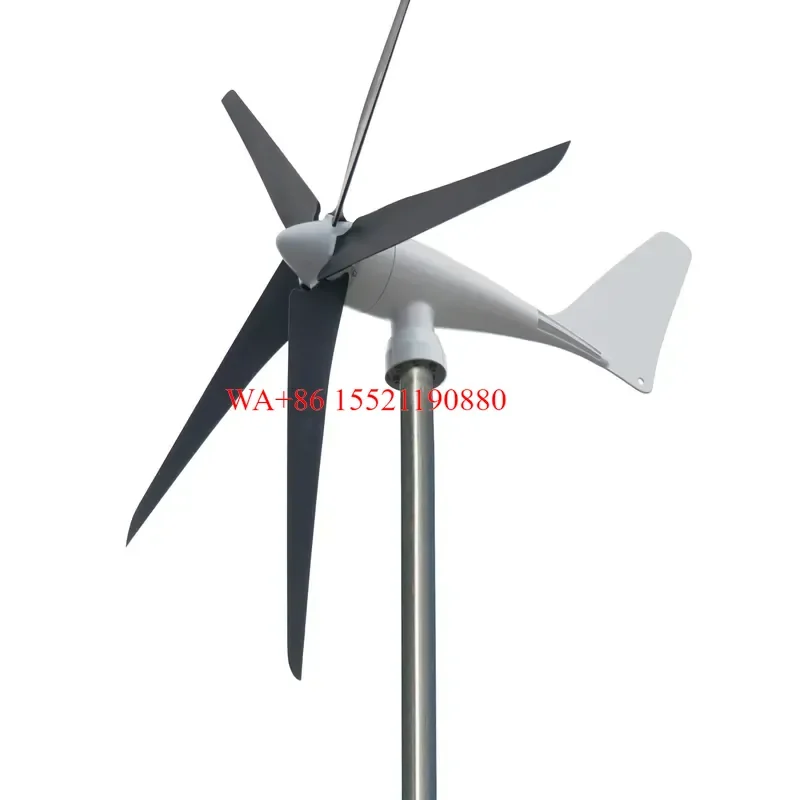 WMWMNU for Sunnily 1.5KW Horizontal Axis Wind Generator Low Start up Speed Quiet High Efficiency for Boat Home Use Good Price