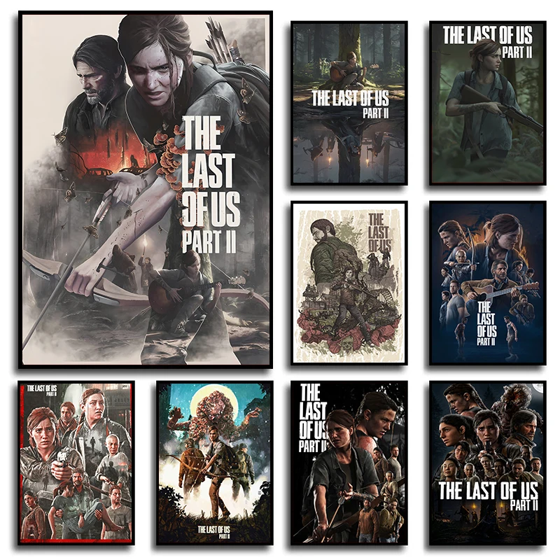 Hot Horror Game The Last of Us Posters and Prints Canvas Painting Wall Art Zombie Survival Action Picture for Bedroom Home Decor