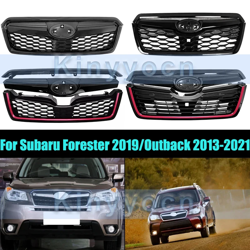 

Front Bumper Grille Radiator Mesh For Subaru Forester 2019/Outback 2013-2021 Car Grille Front Bumper Mesh Grill Car Accessories