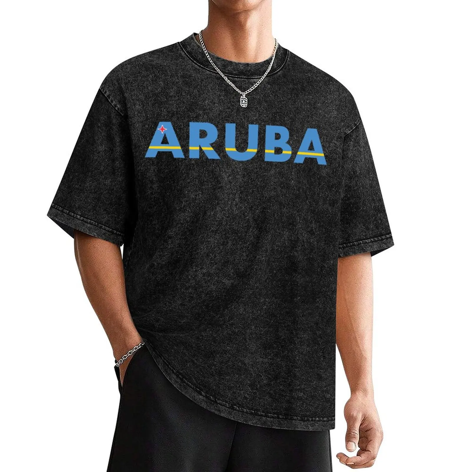 Aruba Stickers T-Shirt summer clothes vintage t shirts sweat shirts, men