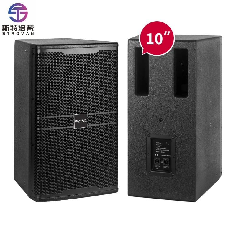 

10 Inch Passive Speakers 2 Way Sound System Audio Equipment Amplifiers Stage Concert Church Subwoofer Professional Speakers