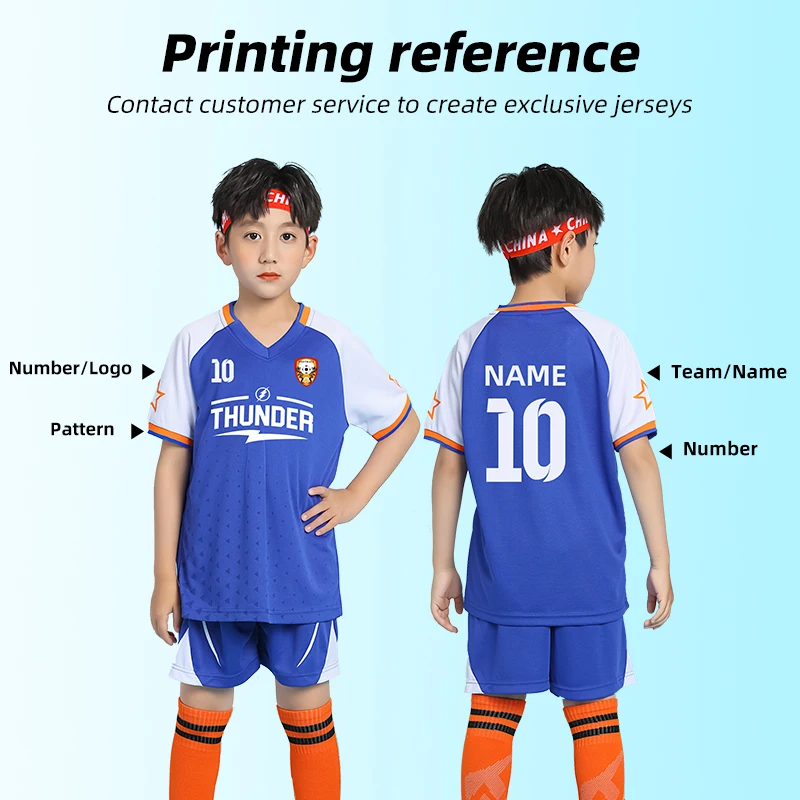 Kid Football Jersey Chirld Quick-drying Training Uniform Comfortable Shirt Men Sportswear Kit Women Tracksuit Sport Suit Clothes