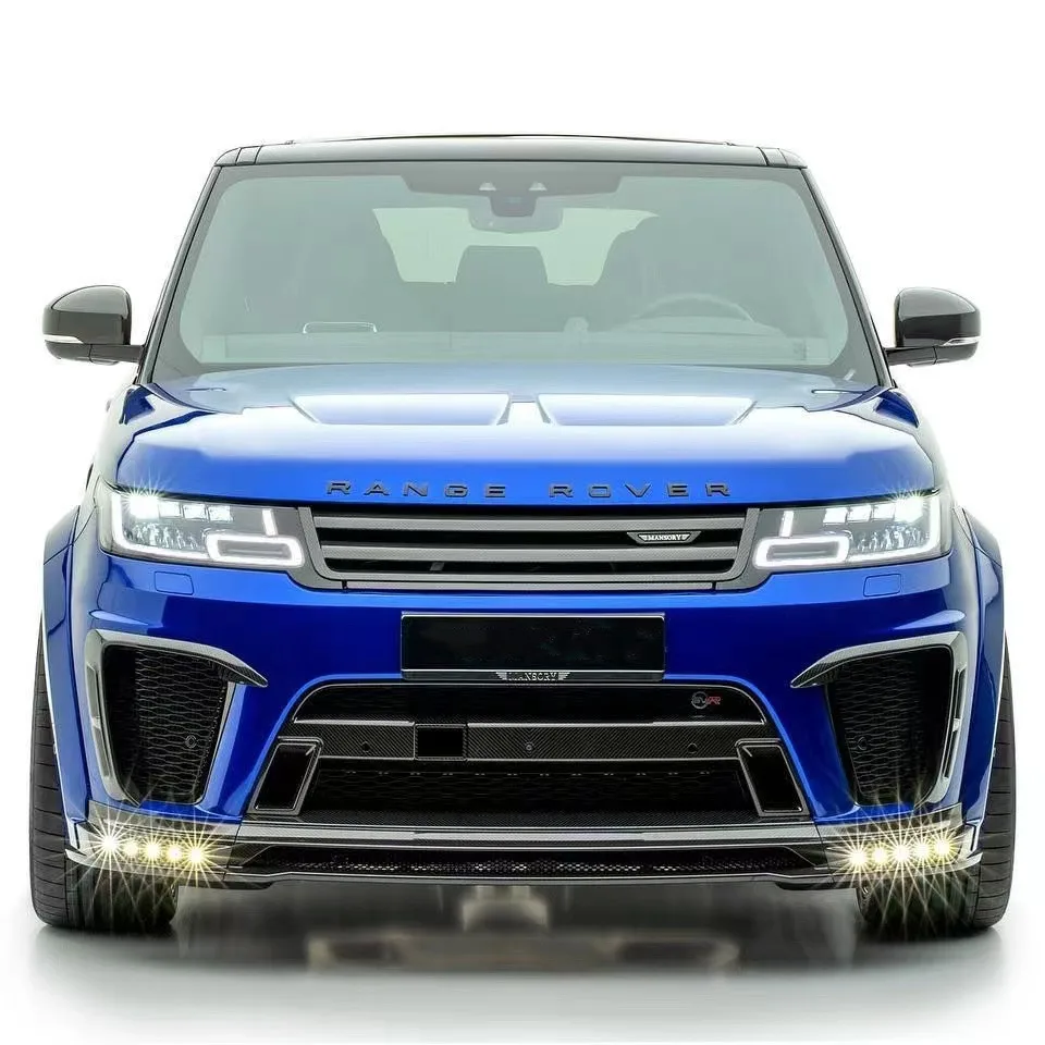 für Range Rover Sport Karosseriekit aus Kohlefaser für Range Rover Sport MSY-Stil aus Kohlefaser Frontlippe Diffusor Spoiler Hau