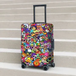 Brawled Game Logo Suitcase Cover Game Travel Protection Holiday Fun Luggage Case