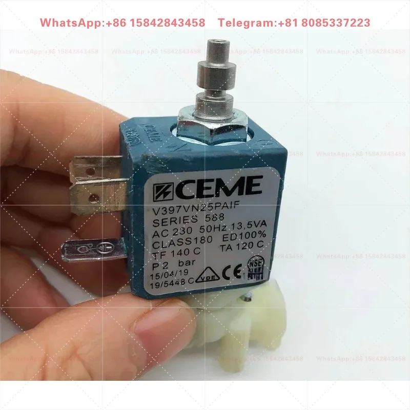 Coffee Maker Parts Series 588 V397VN25PAIF 13.5VA CEME V397 Steam Cleaner Coffee Machine Solenoid Valve