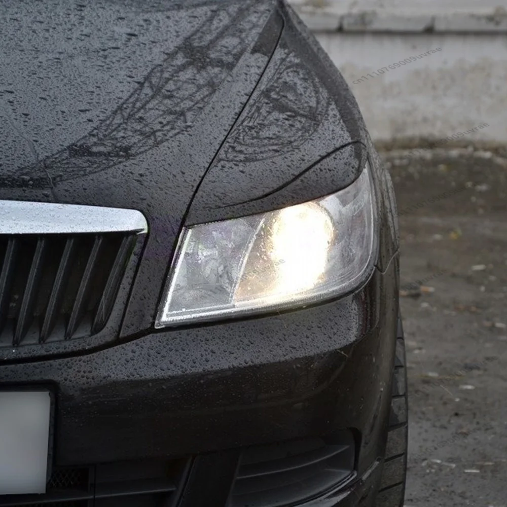 

For Skoda Octavia MK2 Facelift Standard/RS 2009–2013 Combi Scout Sedan Headlight Eyebrow Lamp Eyelid Sticker Decorative Body Kit