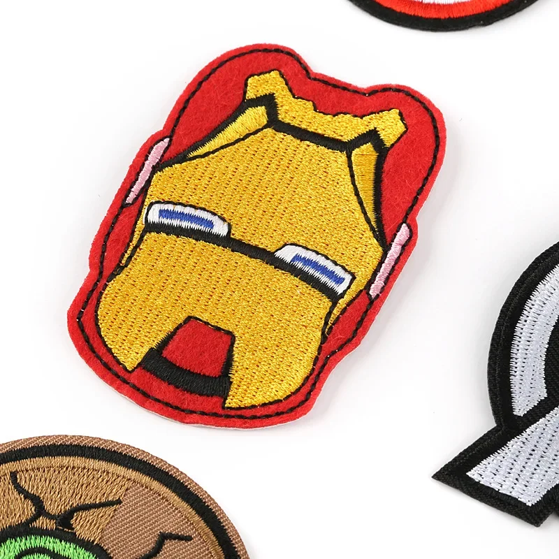 Marvel Iron man spiderman hulk captain America patches anime cartoon clothes patches Garment stickers embroidery cloth stickers