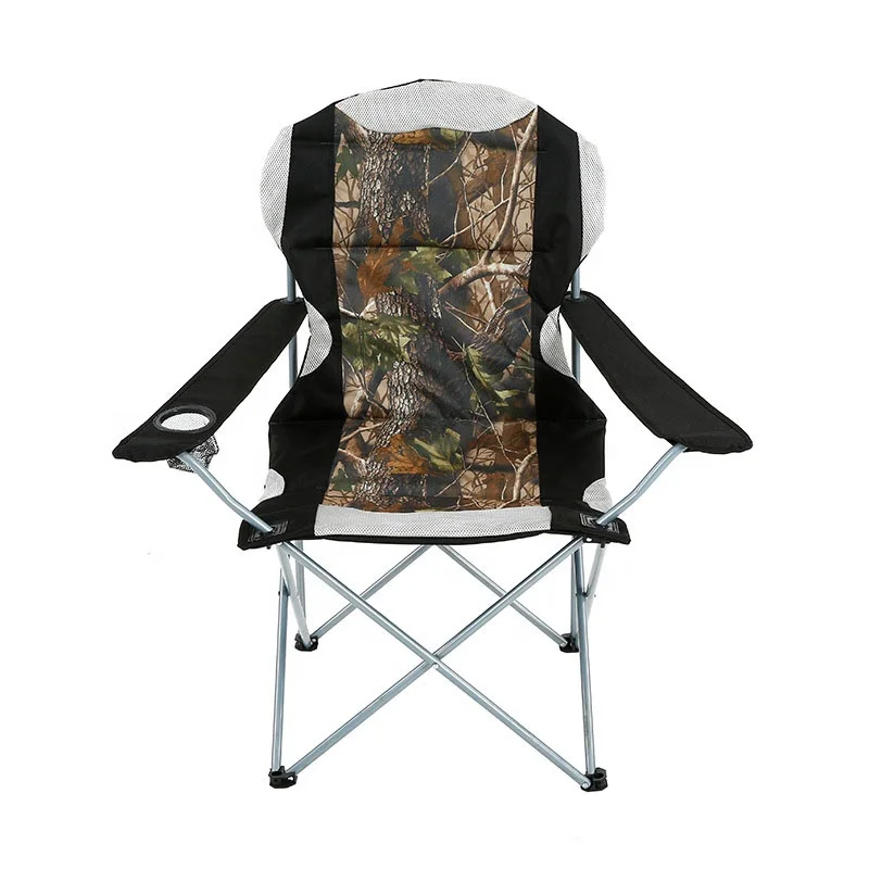 

Outdoor Folding Padded Camping Chairs Heavy Duty Compact Hiking Chair Portable Camp Chairs for Adults With Carry Bag