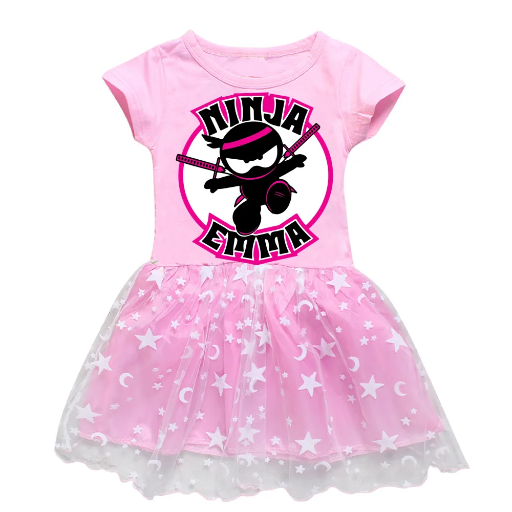 Ninja Kidz Princess Girl Dress Summer Tutu Wedding Birthday Party Kids Dresses For Girls Children Costume Teenager Prom Designs