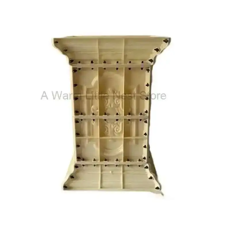 

Durable ABS Plastic Flowerpot Mould Cement Mold for Garden Fence Square Column Pier Roman Column Concrete Bonsai Model