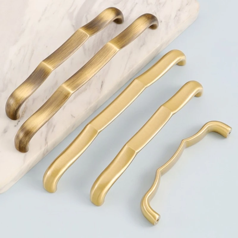 Retro Antik-Bronze Messing Schrankgriffe für Garderobe, Schuhschränke, Schubladen und Küchenzubehör – Detail 2