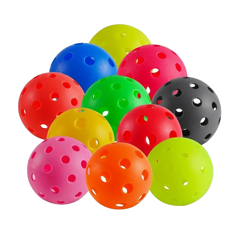 Wholesale Pickleball Balls 40-Hole 74mm Rotomolded Injection Plastic Pickleballs for Beginner Pickleball Sports Equipment