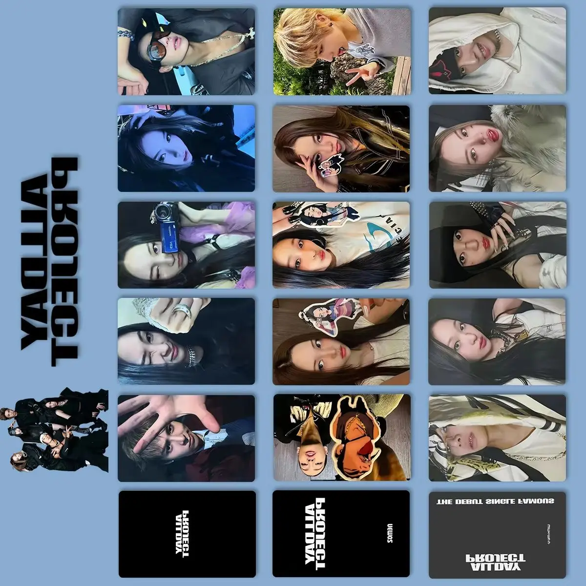 بطاقات الصور لألبوم KPOP ADP الشهيرة، مشروع ALLDAY NEMOZ Ver. بطاقات سيلفي آني بيلي تارزان ووشان يونغز قابلة للتجميع