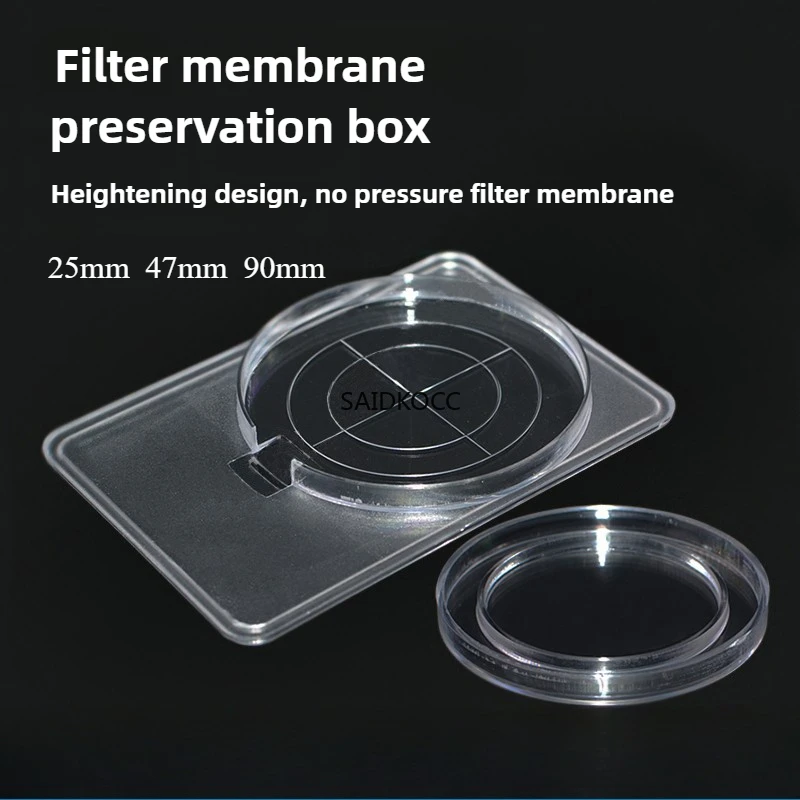 SAIDKOCC 25mm 47mm 90mm Filter Storage Box Laboratory Air Sampling Filter Preservation Box