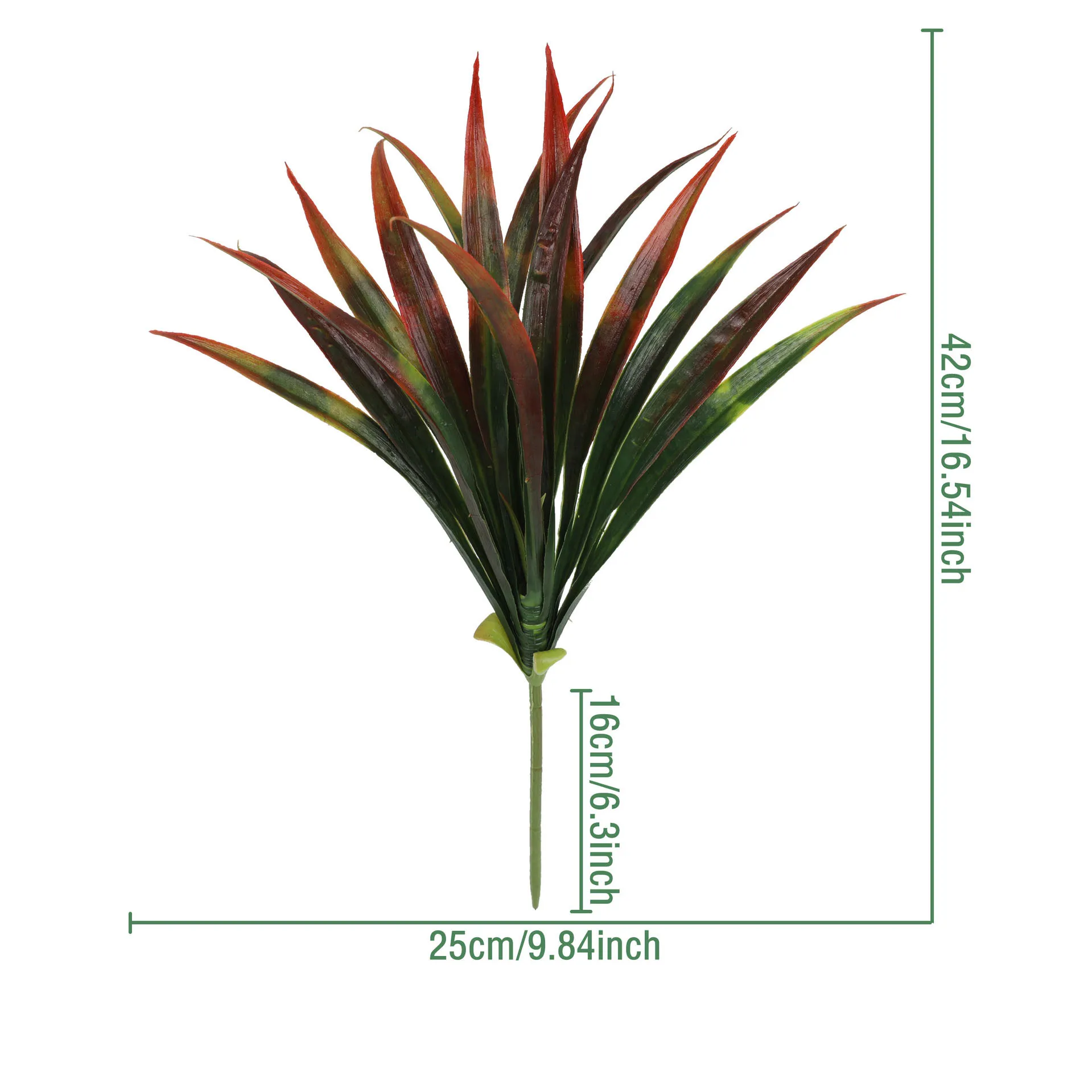 3 Stück künstliches Gladiolusgras-Bündel – künstlicher Grünstrauß, lebensechte Kunstpflanzen für Heimdekoration, Büro, Hochzeits-Mittelstück – Detail 1