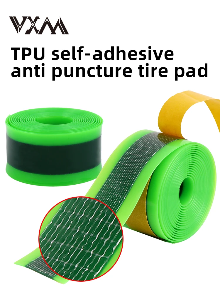AliExpress VXM Self-Adhesive TPU Glass Fiber Filament Bicycle Inner Tube Anti PunctureTire Pad 1pcs   Anti-Puncture Guard road Bicycle Part