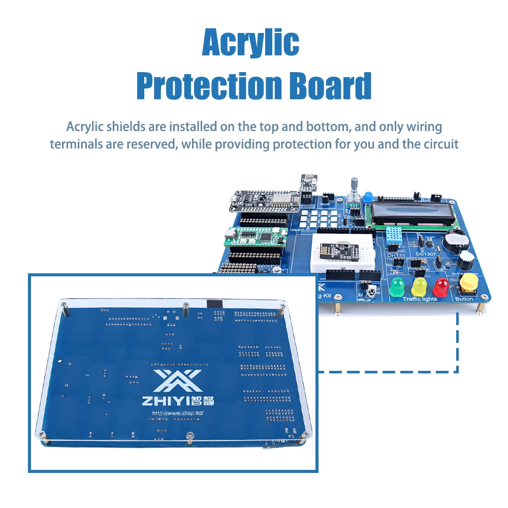 Tscinbuny Basic Iot Project Kit Breadboard for Arduino Programming DIY Multifunction Shield Kit for STEM Education with Code