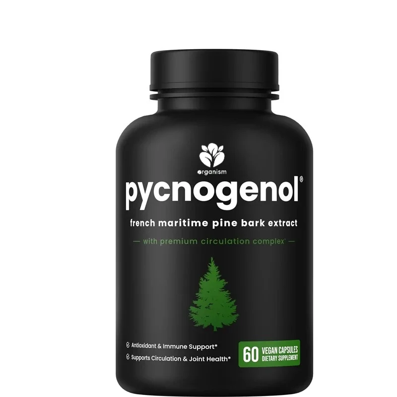 Extracto de Pino Marino Francés Pycnogenol |   Extracto de Pimienta Negra |   Vegetariano, Sin OMG |   60 Cápsulas