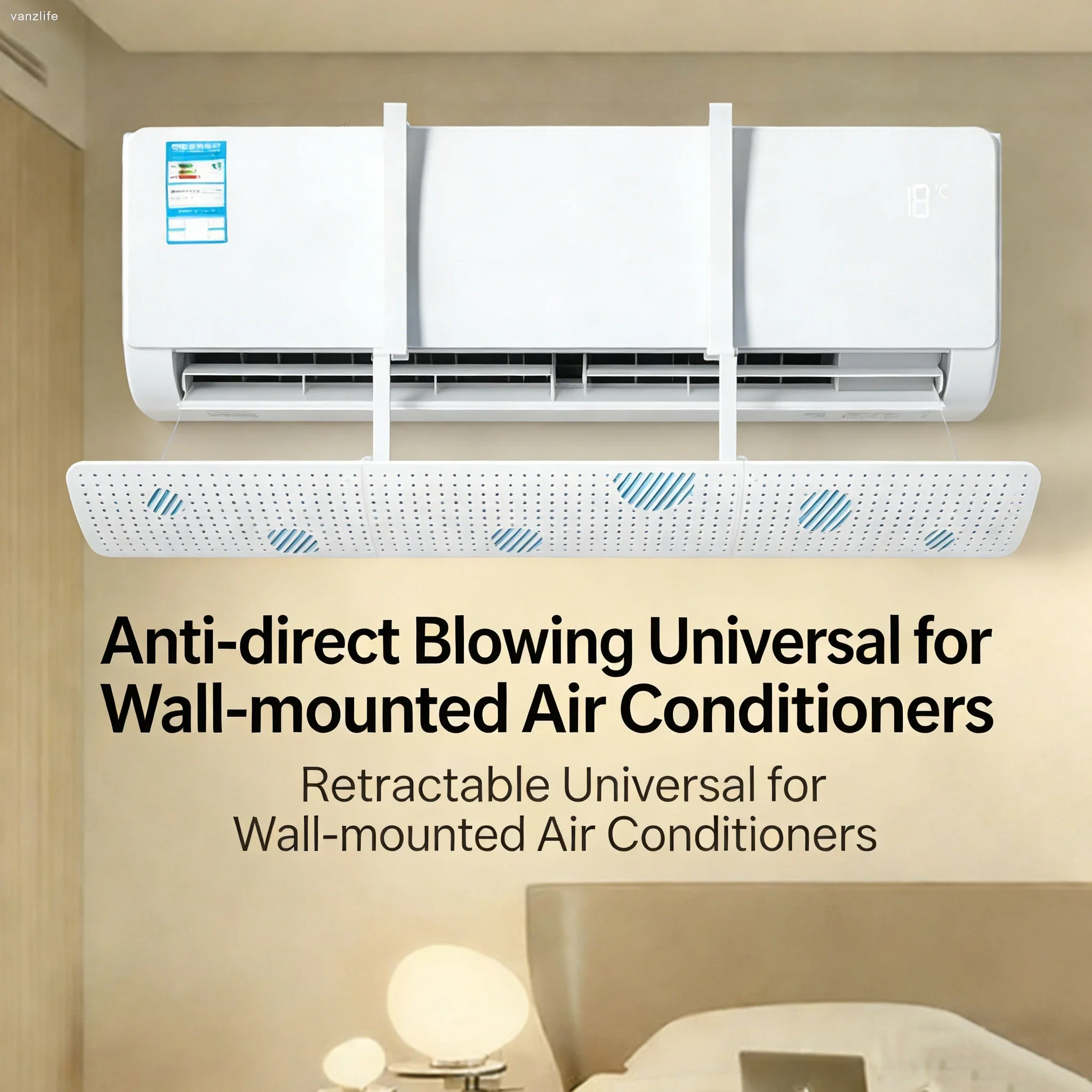 Air conditioner wind deflector air conditioner wind shiel anti-direct blow baffle wall-mounted air conditioner air outlet baffle