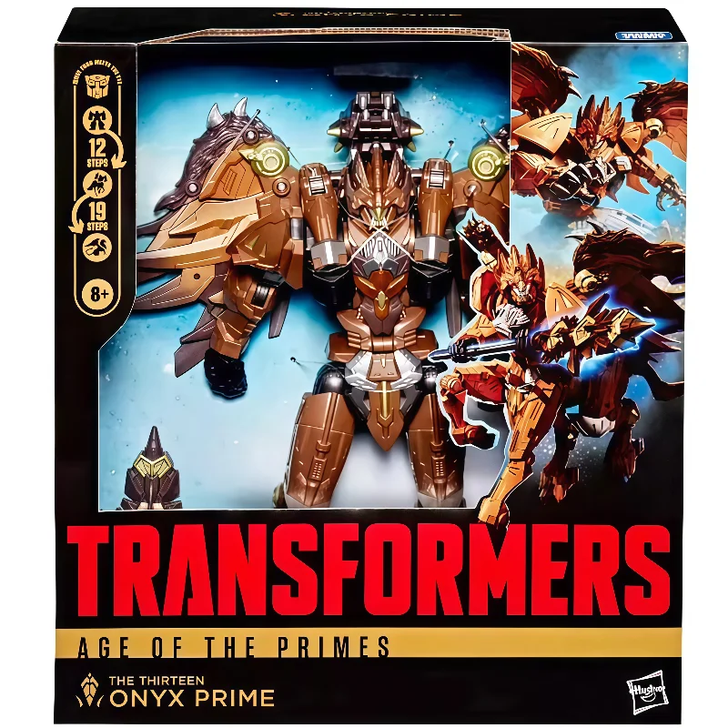 재고 있음 하스브로 트랜스포머 영화 장난감 천상의 군주 시대 L-레벨 오닉스 프라임 애니메이션 액션 피규어 모델 수집 장난감
