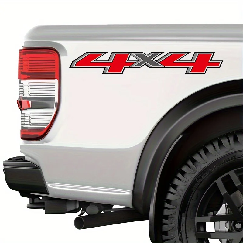 

Waterproof Decals for Pickup Truck Bed Side 4WD SUV Exterior1Set (2Pcs) 4x4 Off-Road Vinyl Stickers