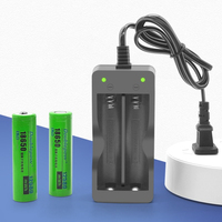 18650 Battery Charger US/EU Plug 2 Slots Smart Charging Safety Fast Charge 18650 Li-ion Rechargeable Battery Charger