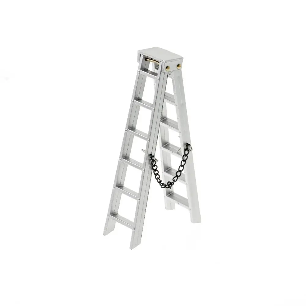 RC Rock Crawler 1/10 Scale RC Crawler Ladder 100MM 150MM Lightweight Climbing Car Ladder Plastic Silver Mini Ladder Vehicle