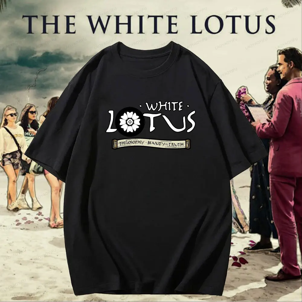 The White Lotus Season Mystery Comedy Cotton Tee Short Sleeve Graphic Print Casual Unisex T-Shirt for Adults & Teens Summer 2025