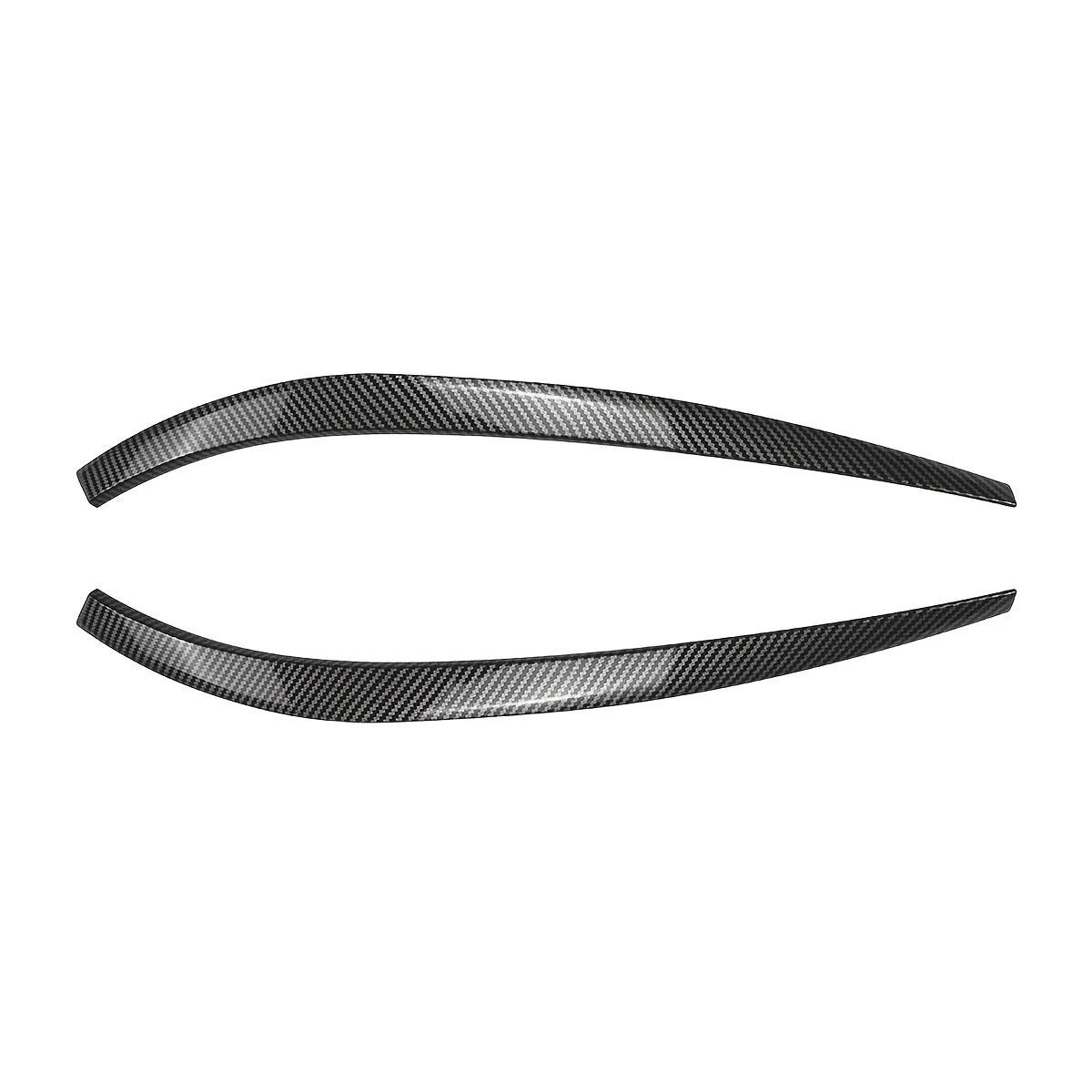 For BMW 2 Series Coupe G42 2022-2025 Car Headlight Eyebrow Trim Front Lamp Eyelid Cover Strip Glossy Black/Carbon Look view 5