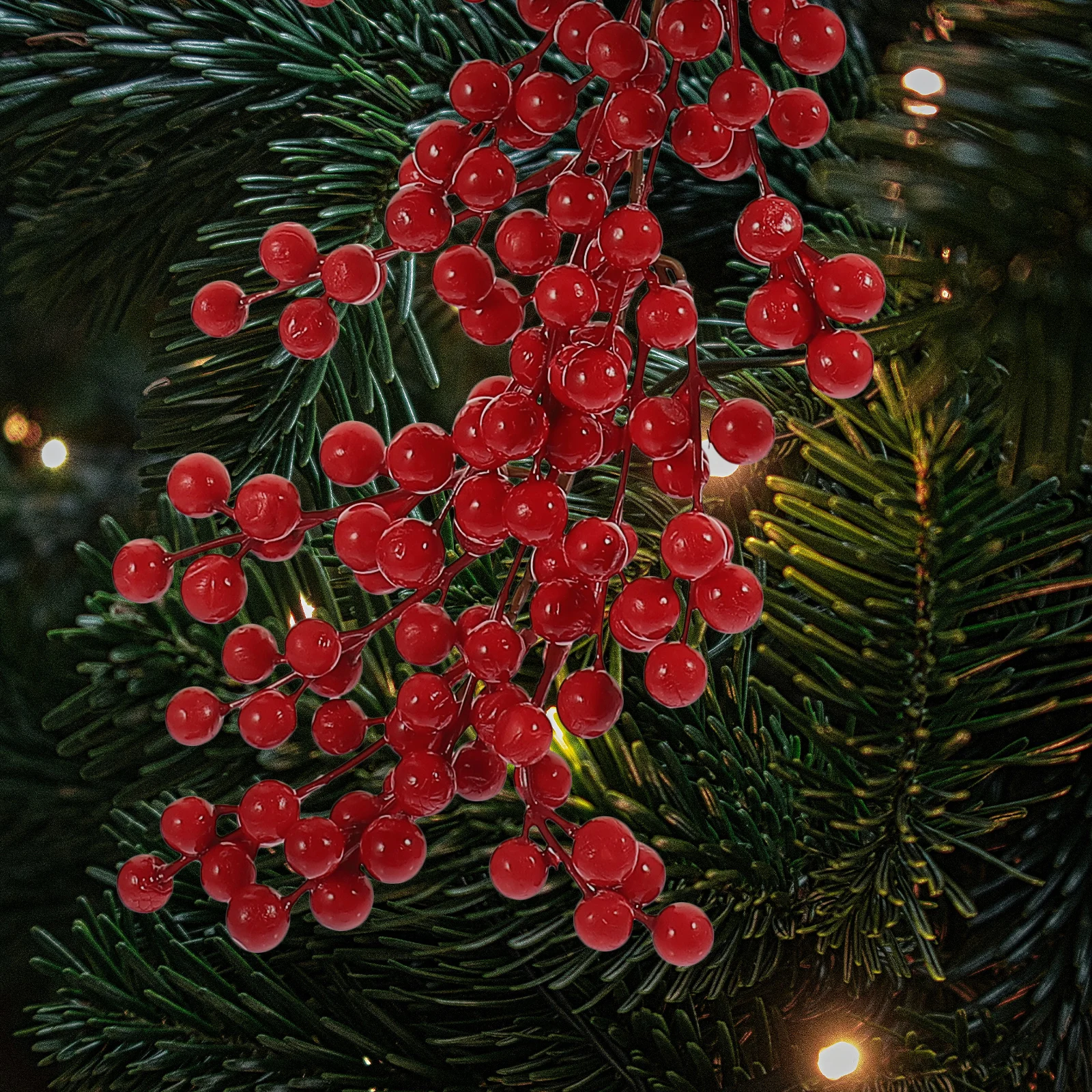 

Simulated Berries Wall Hang Fake for Wreaths Picks Christmas Tree Outdoor Foam Small Pinecones Bowl Filler