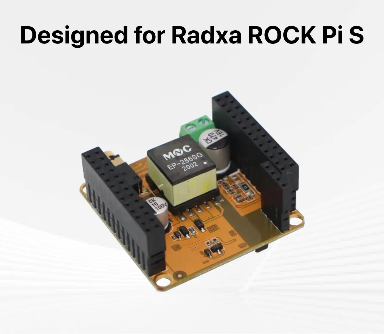 Radxa ROCK Pi S PoE HAT Voeding Ethernet-module