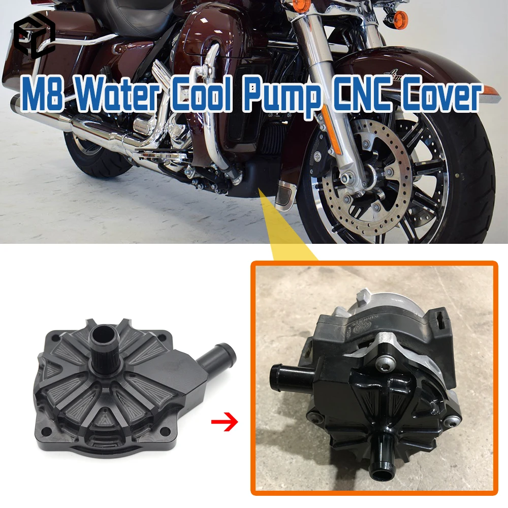 

Improve M8 Water Cool Pump CNC Cover For Harley 2017-2022 Ultra FLTRU LIMITED FLHTK FLHTCUTG TRI GLIDE FLHXSE