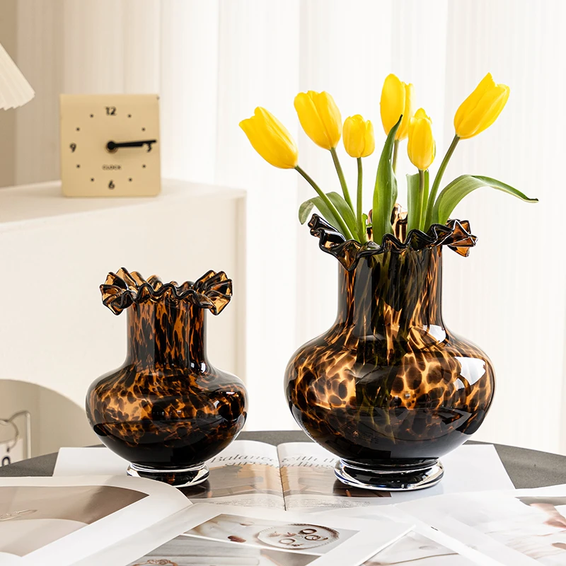 Pomegranate-like Irregular Glass Vase Creative Hydroponics Flower Vase Living Room Flower Arrangement Home TV Cabinet Ornaments