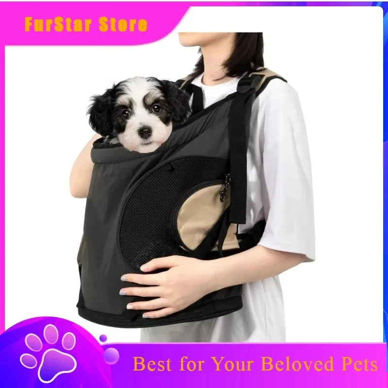 FurStarHandbag Backpack Cat Carriers Pet Products Fashion Bag Cat Carriers Multifunctional Polyester Home Котячий Пакет MH40MB