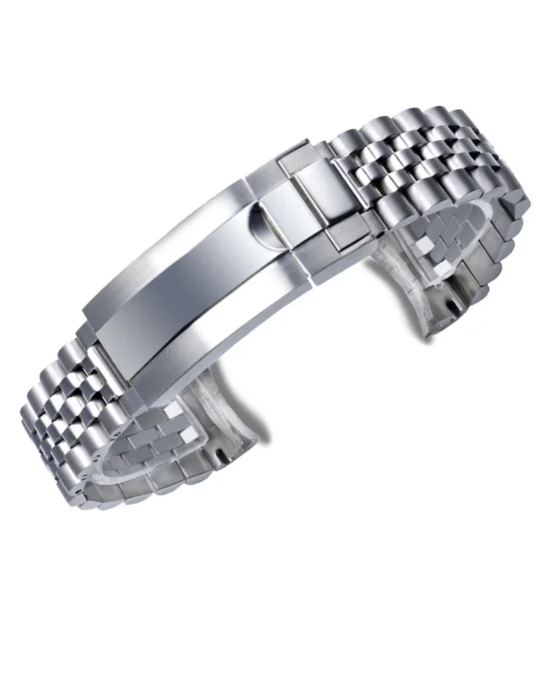 High quality  Jubilee model stainless steel watch strap wristband for nh35nh36 Oyster Perpetual logbook case bracelet 20mm